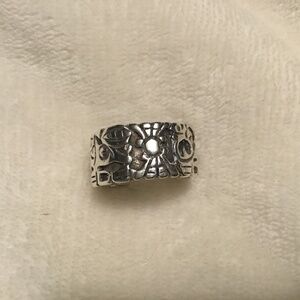 Vintage Sterling Silver Cigar Band Ring